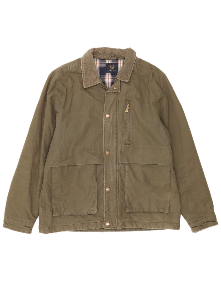 Kurtka męska Lincoln Utility UK 40, duża, bawełniana khaki