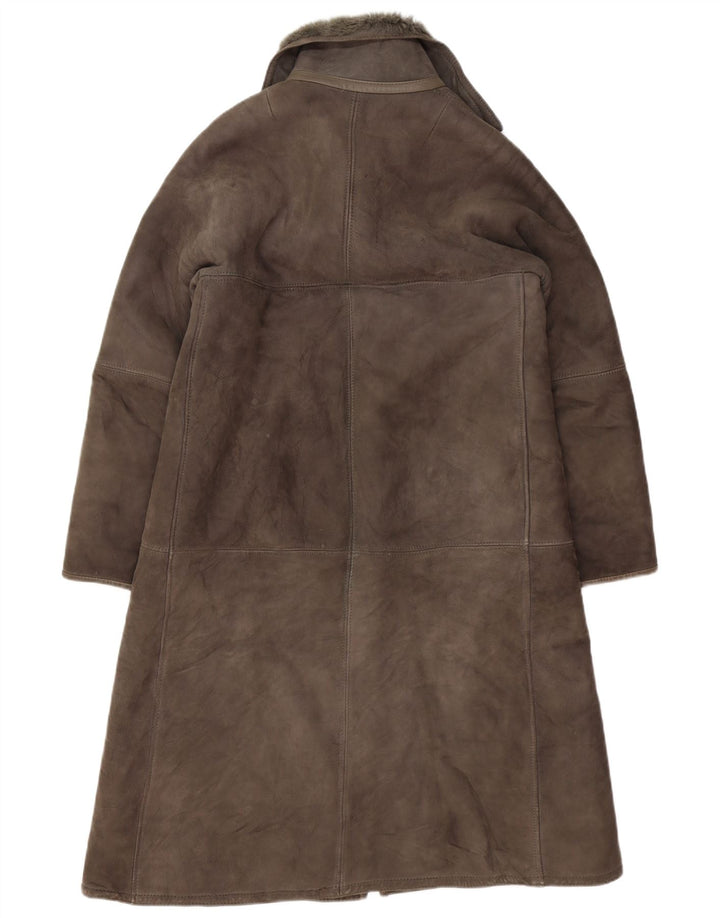 Płaszcz damski w stylu vintage IT 42 Średni szary barankowy