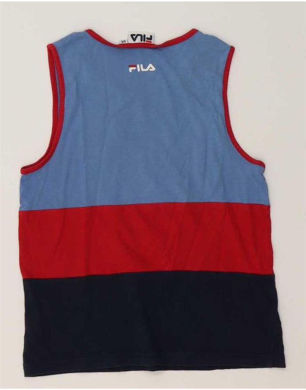 Top chłopięcy Fila Vest 7-8 lat, wielokolorowy, z blokami kolorów