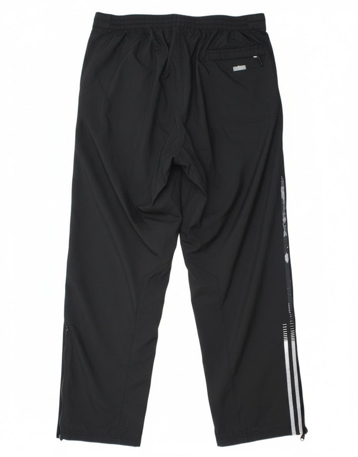 Męskie proste spodnie chino Adidas, średni czarny poliester