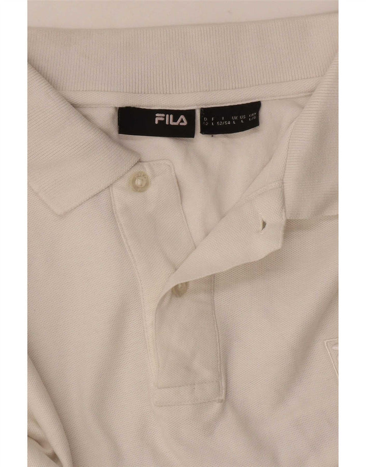 Fila Męska koszulka polo duża biała