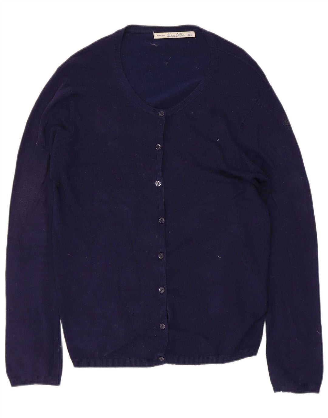 Sweter damski Zara Cardigan UK 14, duży, granatowy
