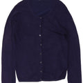 Sweter damski Zara Cardigan UK 14, duży, granatowy