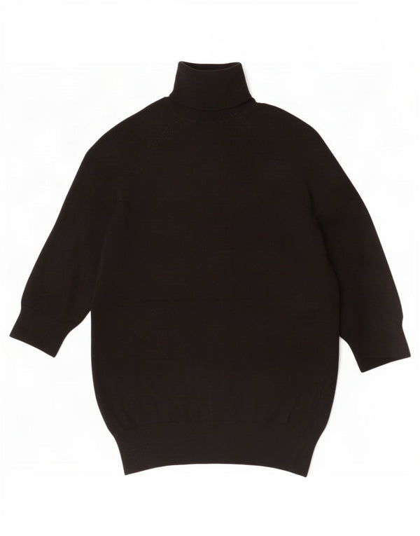 Damski sweter Zara z rękawami 3/4 i okrągłym dekoltem UK 8 Small Black Wiskoza