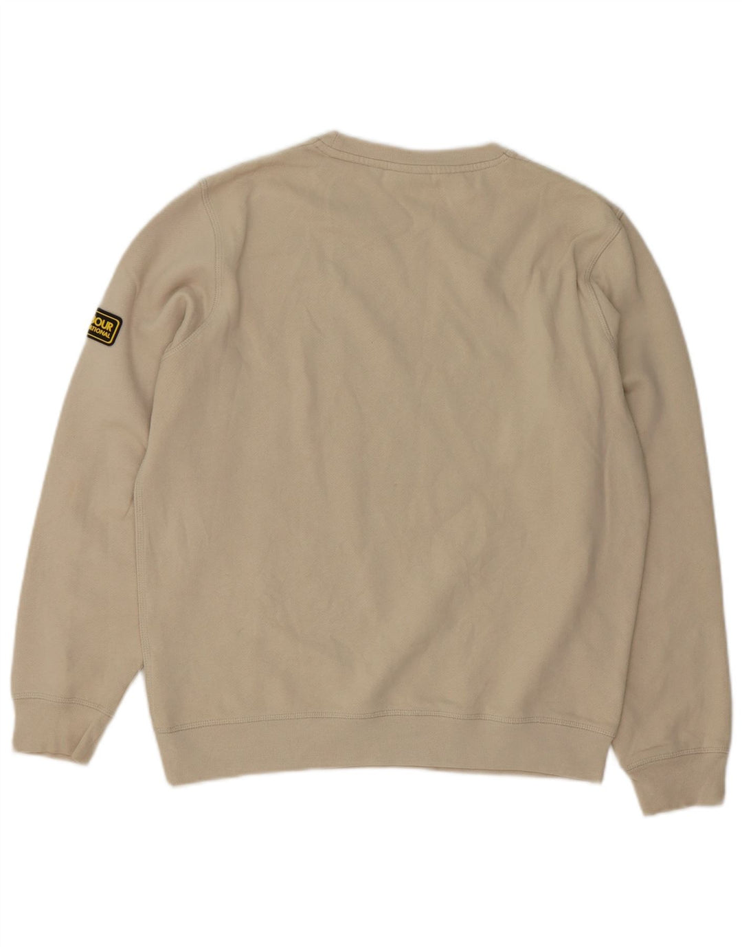 Bluza męska Barbour Sweter średnio beżowy, bawełniany