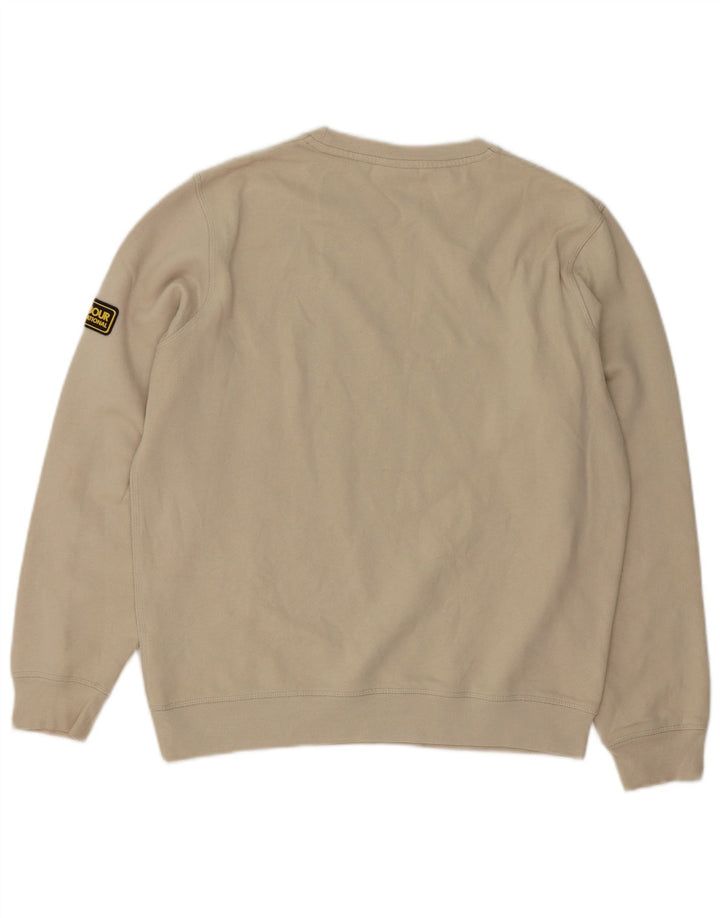 Bluza męska Barbour Sweter średnio beżowy, bawełniany