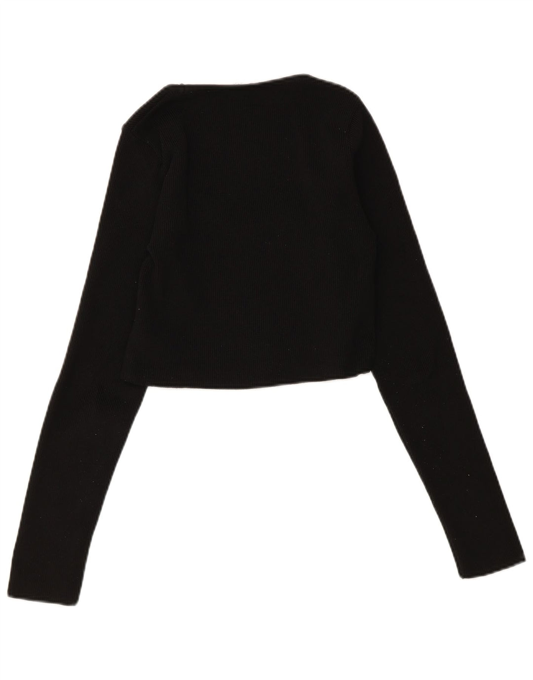Sweter damski Zara Crop Cardigan UK 12, średni czarny poliester
