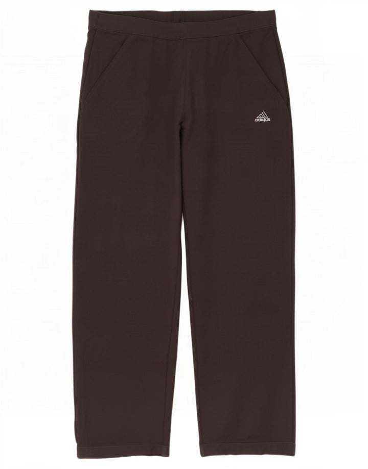 Damskie spodnie dresowe Adidas UK 10, małe, czarne, poliestrowe