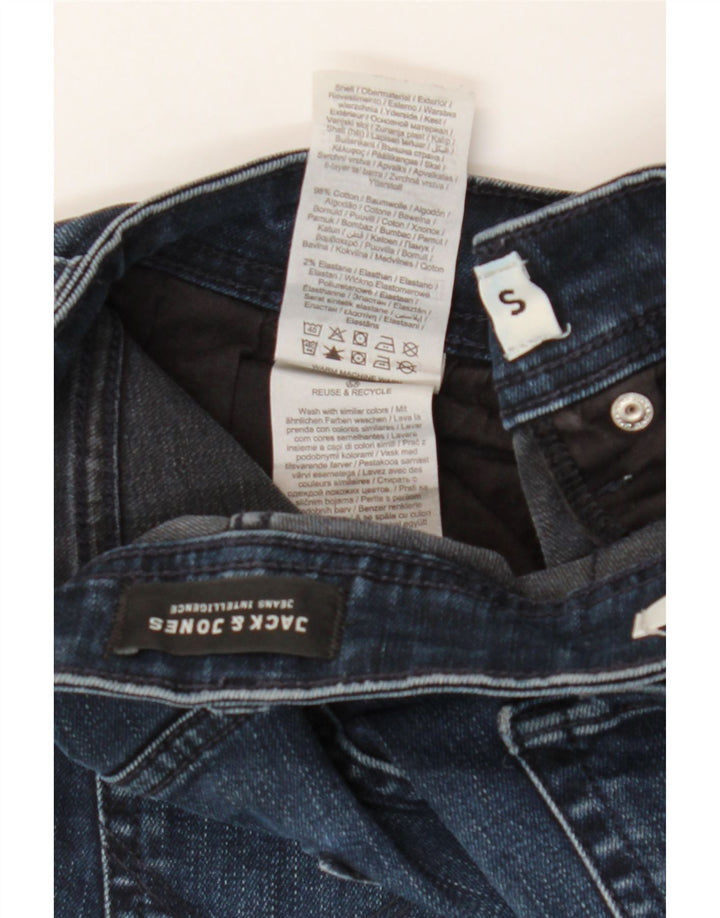 Męskie spodenki jeansowe Jack & Jones o regularnym kroju, małe W29, granatowe, bawełniane