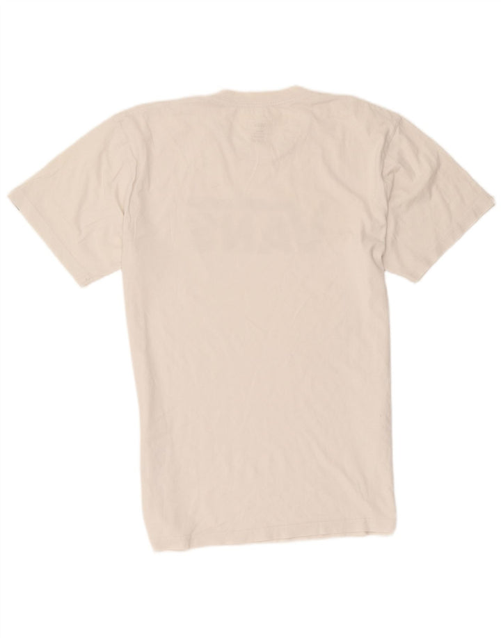 Męski T-shirt Vans o klasycznym kroju z grafiką, średniej wielkości, biały, bawełniany