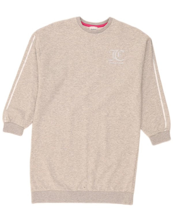 Damska sukienka sweterkowa Juicy Couture UK 12, średnioszara, nakrapiana