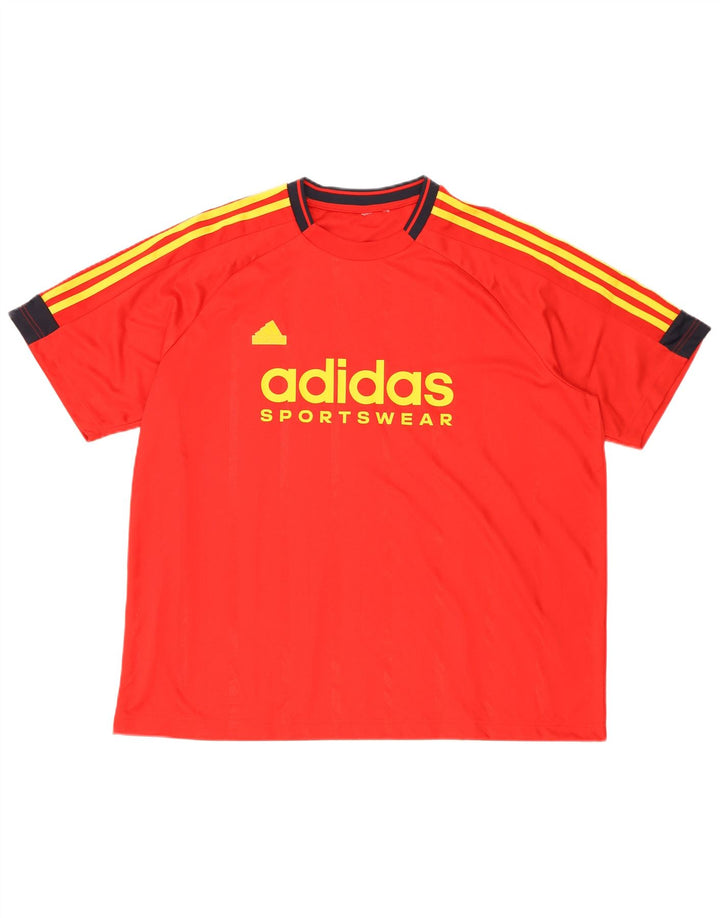 Męska koszulka graficzna Adidas Top 2XL czerwona