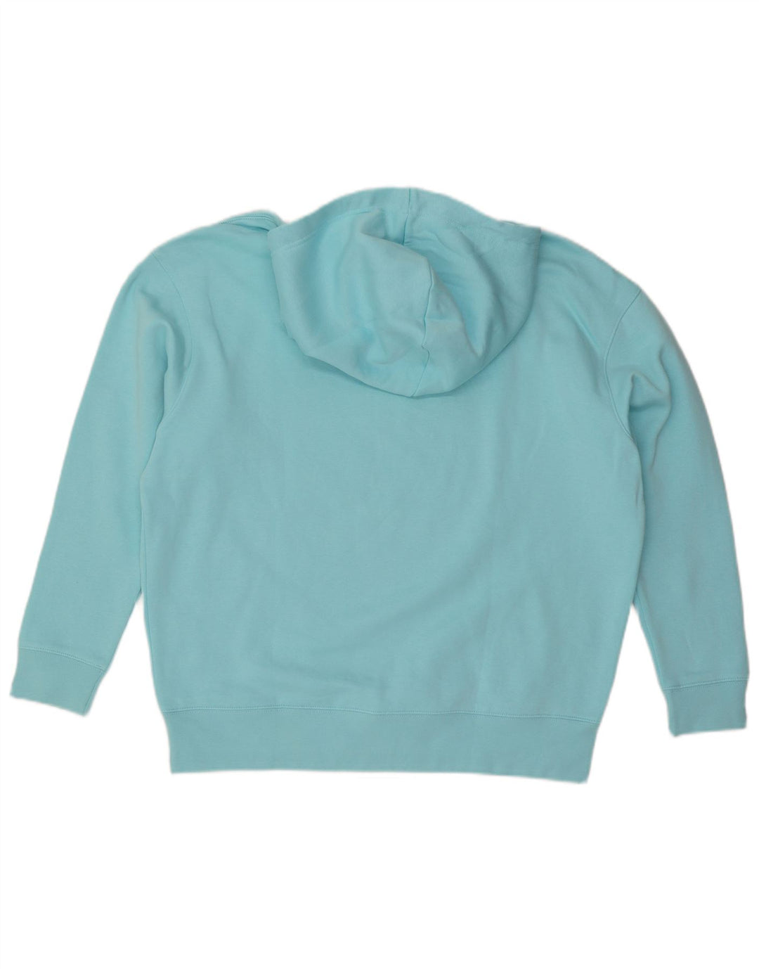 NIKE Womens Oversized Hoodie Jumper UK 14 Medium Blue Cotton