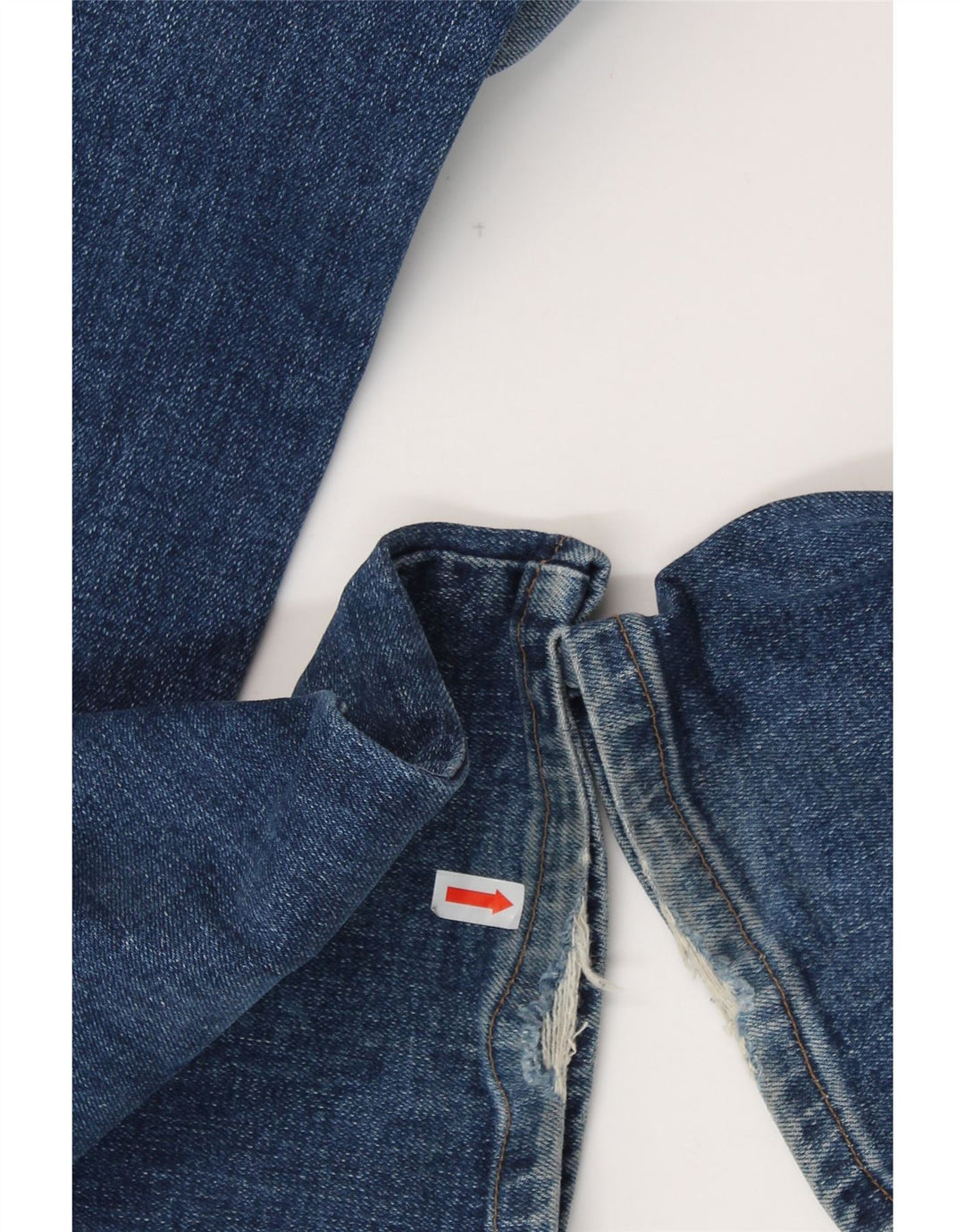 WRANGLER Męskie proste dżinsy W32 L33 Niebieskie, bawełniane