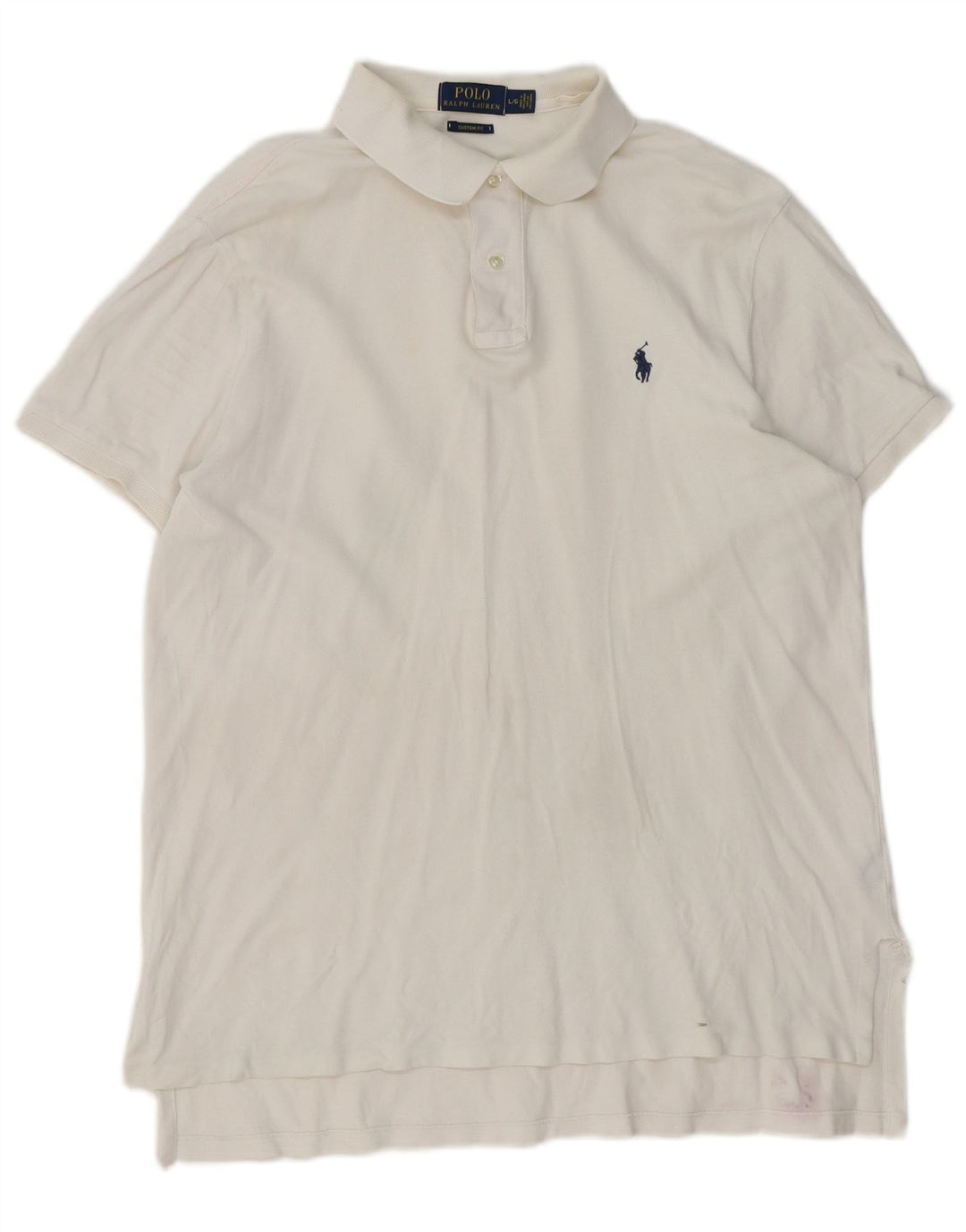 Koszula męska Polo Ralph Lauren o dopasowanym kroju, duża, biała, bawełniana