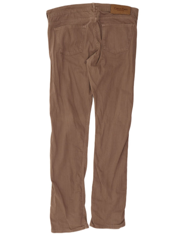 Męskie dżinsy Calvin Klein IT 52 XL W36 L33 Brązowa bawełna