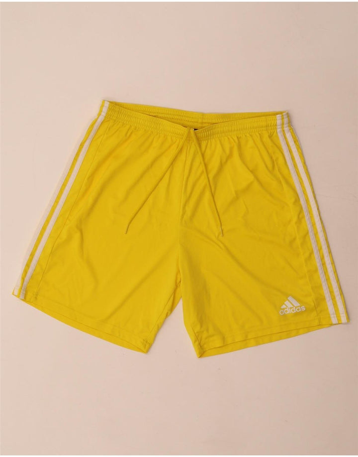 Męskie spodenki sportowe Adidas, duże, żółte, poliestrowe