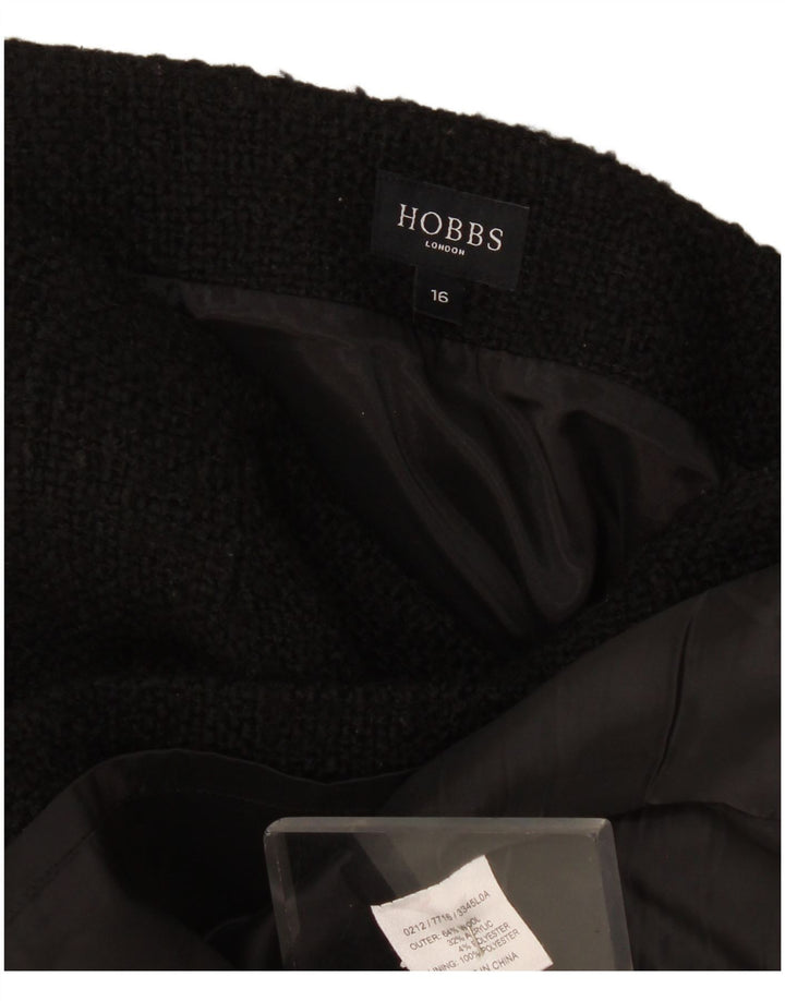 Damska spódnica ołówkowa Hobbs UK 16 Large W36 Czarna wełna