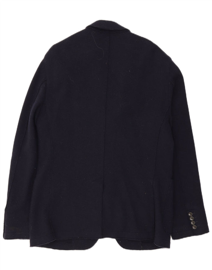 Męska marynarka zapinana na 3 guziki Tommy Hilfiger IT 54 2XL Granatowa wełna