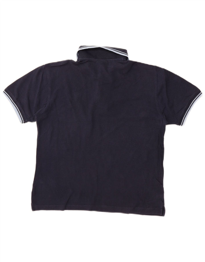 Męska koszulka polo Diadora, mała, granatowa, bawełniana