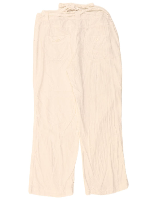 Spodnie damskie Marks & Spencer UK 16 Large W36 L27 White Linen