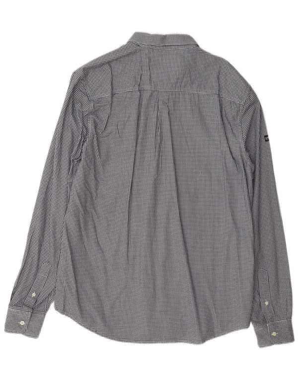 Męska koszula Superdry o regularnym kroju XL, granatowa, bawełniana w kratkę