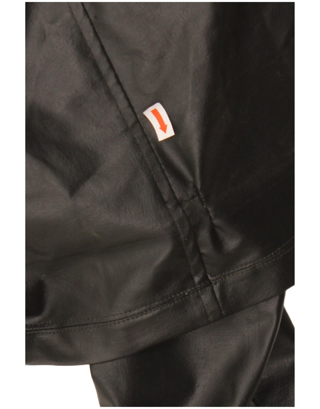 Damski płaszcz skórzany VINTAGE UK 12 w kolorze średniej czerni