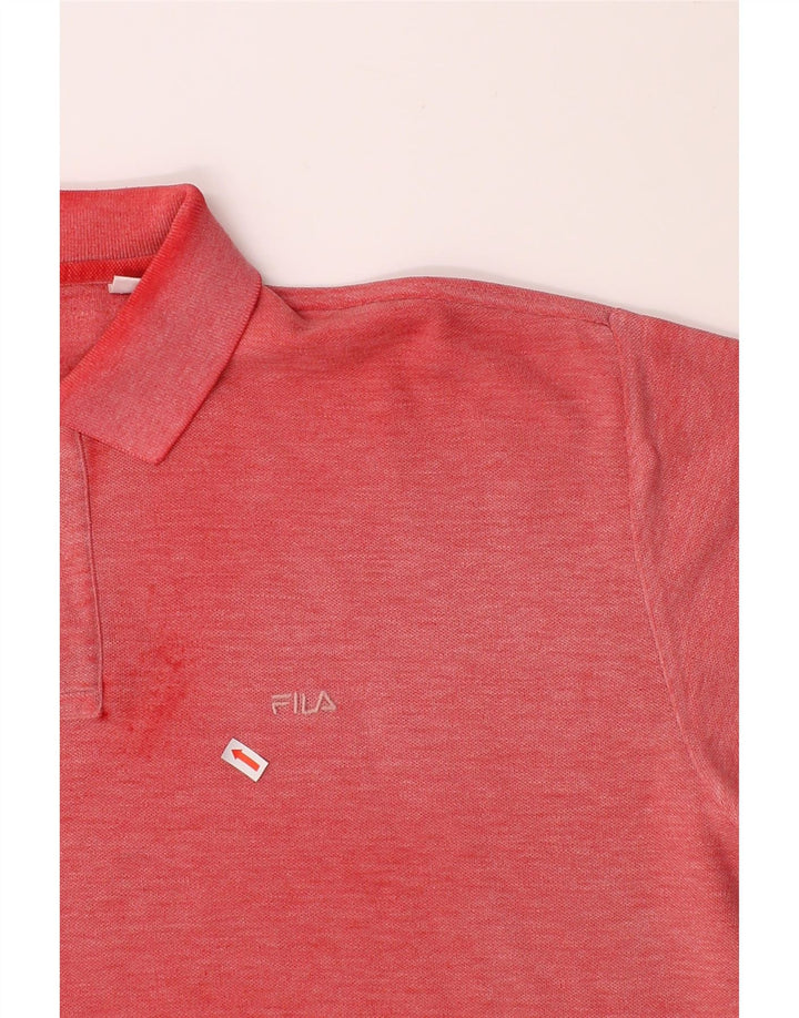 FILA Mens Polo Shirt IT 54 XL Red Cotton Vintage Fila and Second-Hand Fila from Messina Hembry 