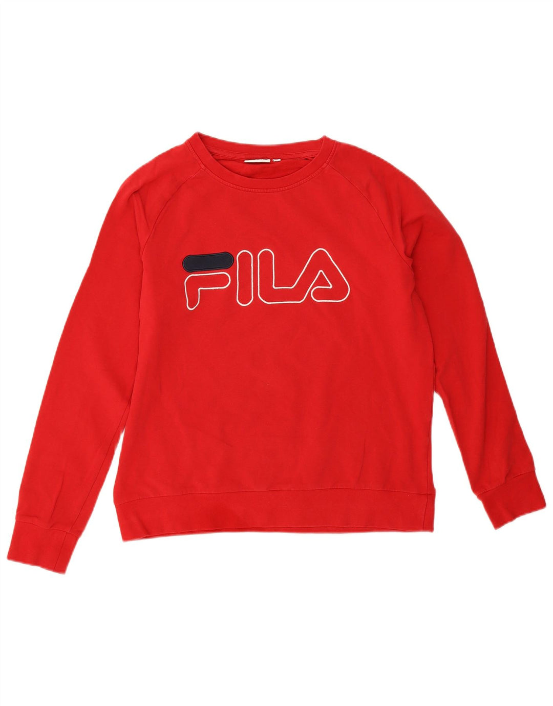 Damska bluza z grafiką Fila, UK 14, średnia czerwień
