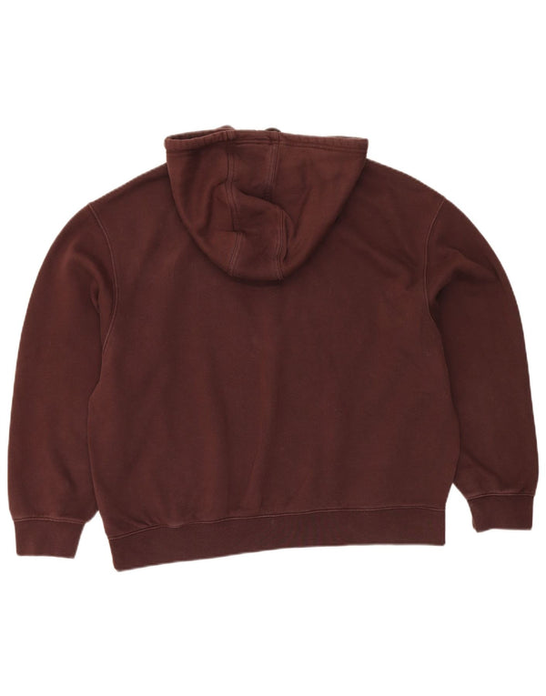 Damska bluza z kapturem Adidas Oversized UK 8/10 Mała brązowa bawełna