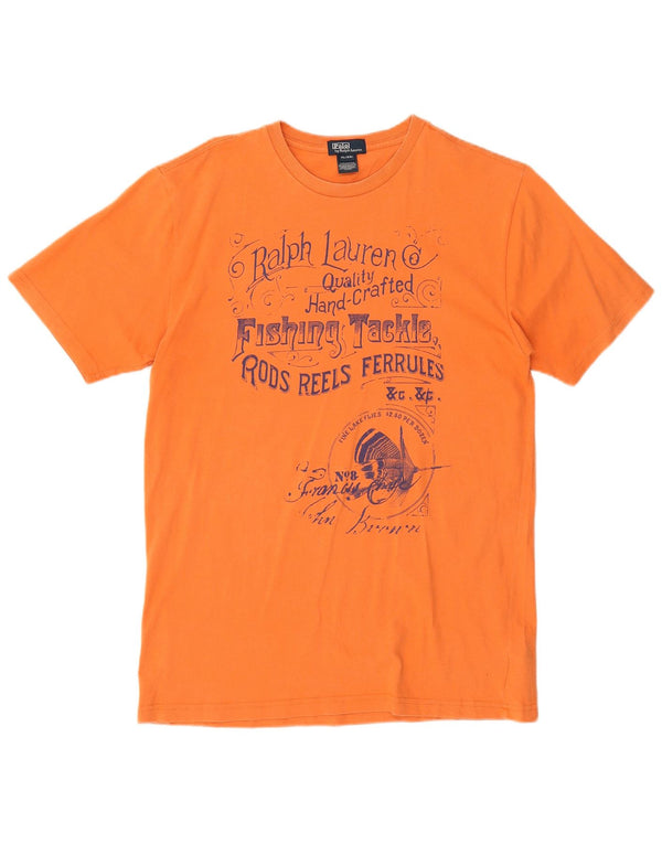 Polo Ralph Lauren Boys Graphic T-Shirt Top 15-16 Years XL Orange Cotton