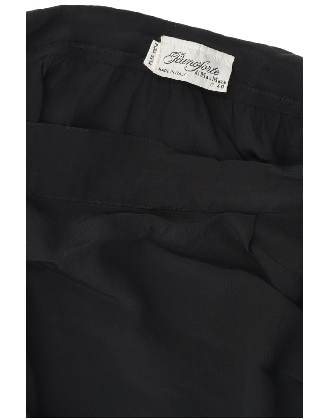 MAX MARA Damska asymetryczna spódnica kopertowa Pianoforte IT 40 Small W28 Black