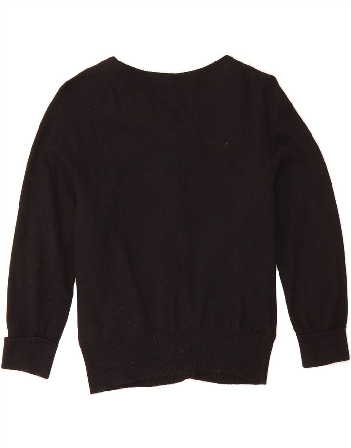 MONSOON Womens Cardigan Sweater UK 2 2XS Black Cotton Vintage Monsoon and Second-Hand Monsoon from Messina Hembry 