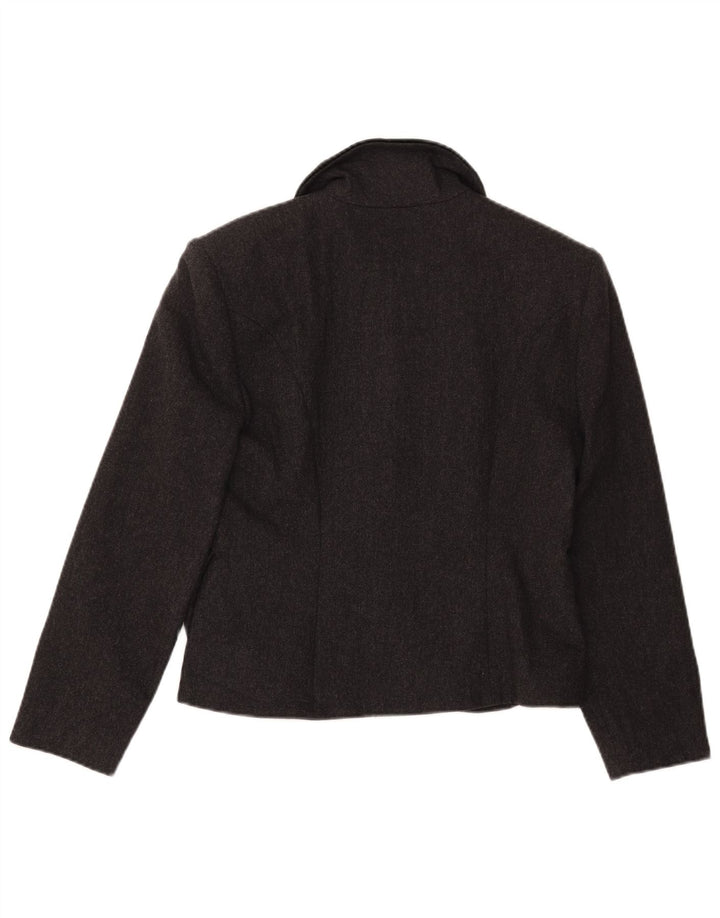 Damska marynarka zapinana na 5 guzików Blumarine IT 44 Średnia szara wełna