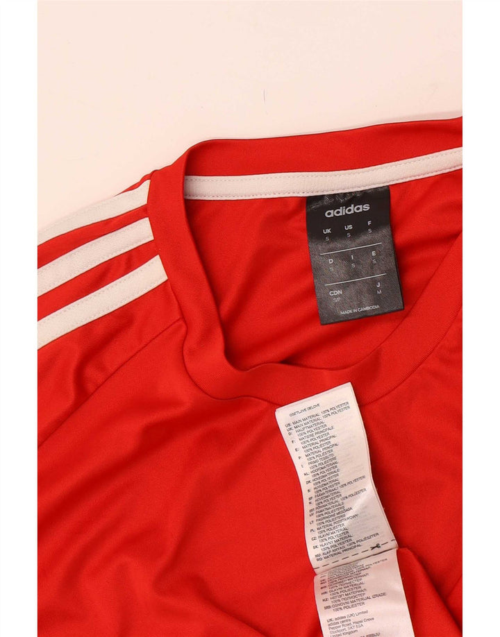Adidas Męski T-shirt Climalite Top Mały Czerwony Poliester