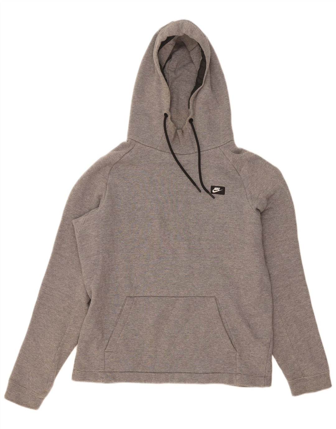 Męski sweter z kapturem Nike, mały, szary, z bawełny w cętki