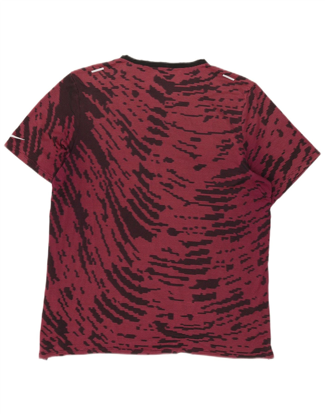 Męski T-shirt Nike Dri Fit, duży, bordowy, poliestrowy Tie Dye