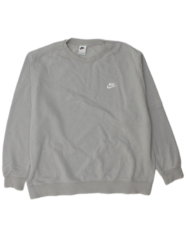 Męska bluza dresowa NIKE 2XL, szara, bawełniana