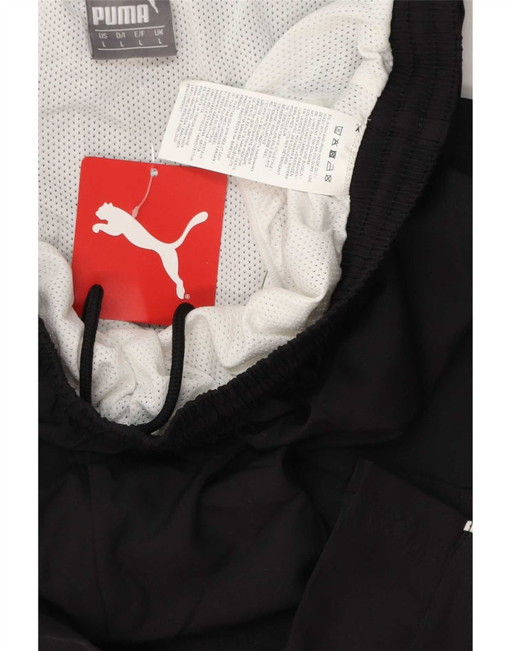Męskie spodenki sportowe Puma, duże, czarne, z poliestru