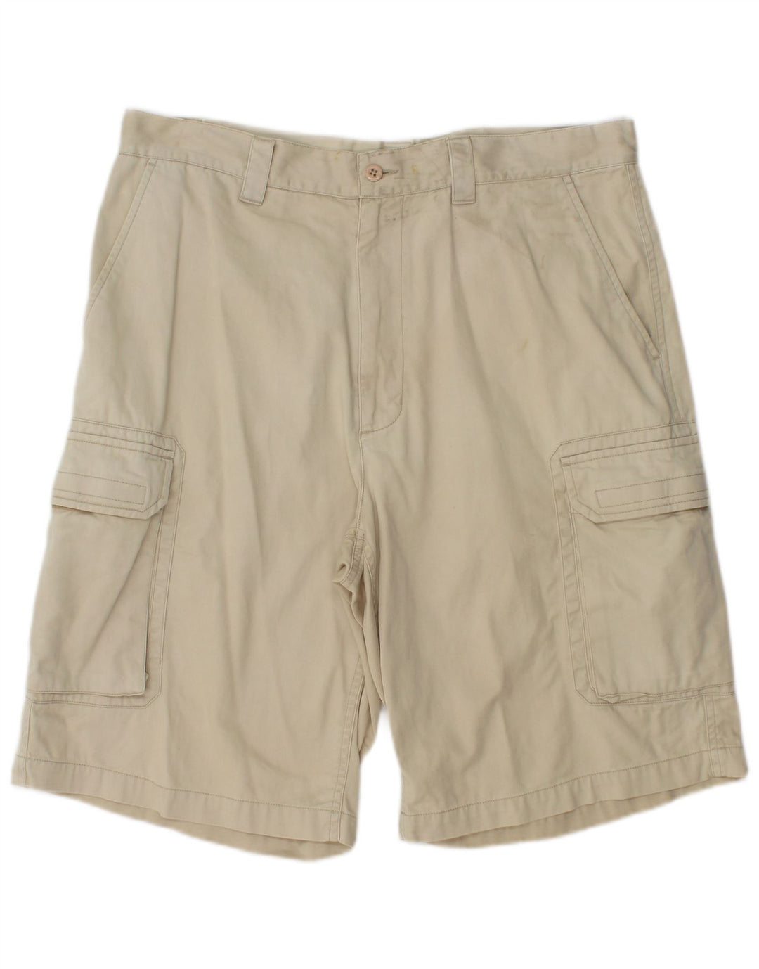 Męskie spodenki cargo Dkny W34, duże, beżowe, bawełniane