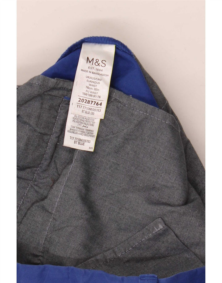 Męskie spodenki Chino Marks & Spencer, średnie W30, niebieskie, bawełniane