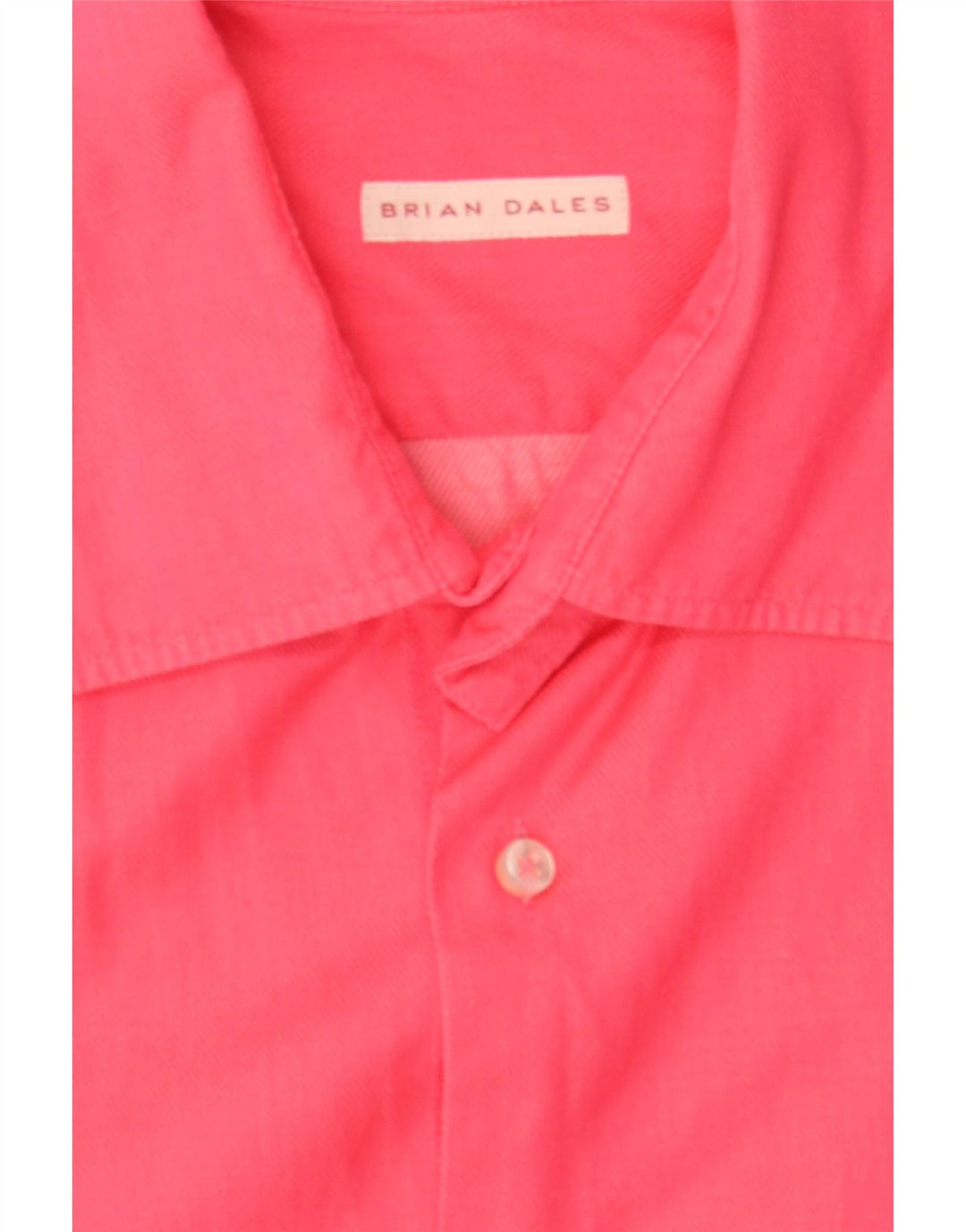 BRIAN DALES Mens Shirt Size 42 16 1/2 Large Pink Vintage Brian Dales and Second-Hand Brian Dales from Messina Hembry 