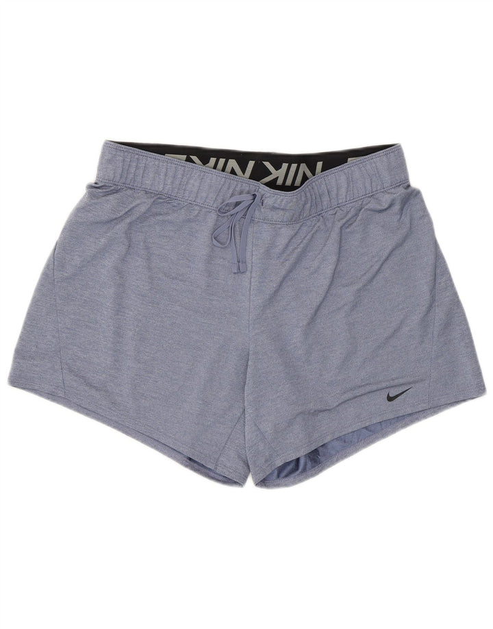 Damskie spodenki sportowe Nike Dri Fit UK 14, średni niebieski, poliester