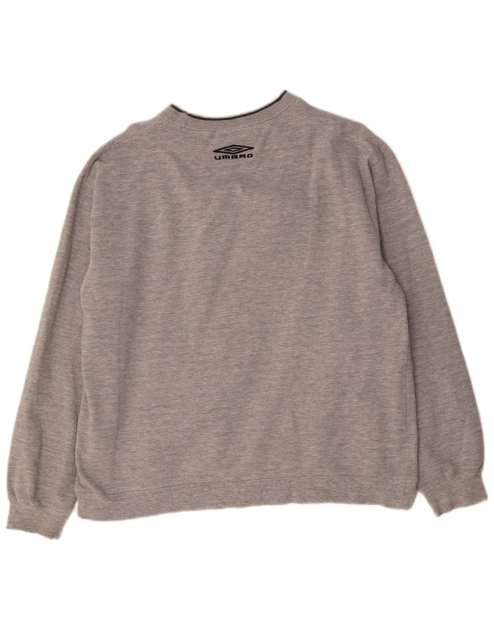 Męska bluza z grafiką Umbro XL, szara, nakrapiana bawełna
