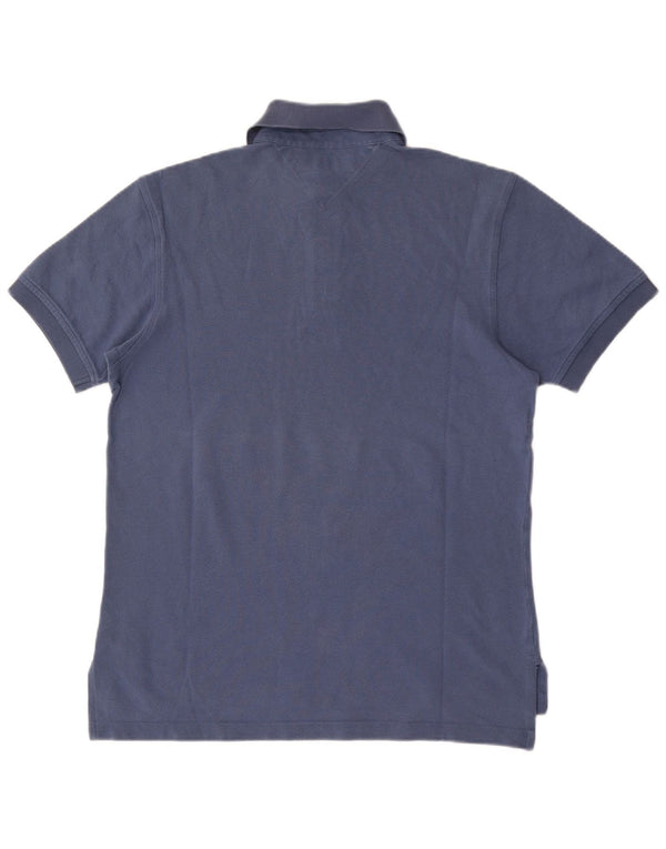 Męska koszulka polo Tommy Hilfiger, mała, granatowa, bawełniana