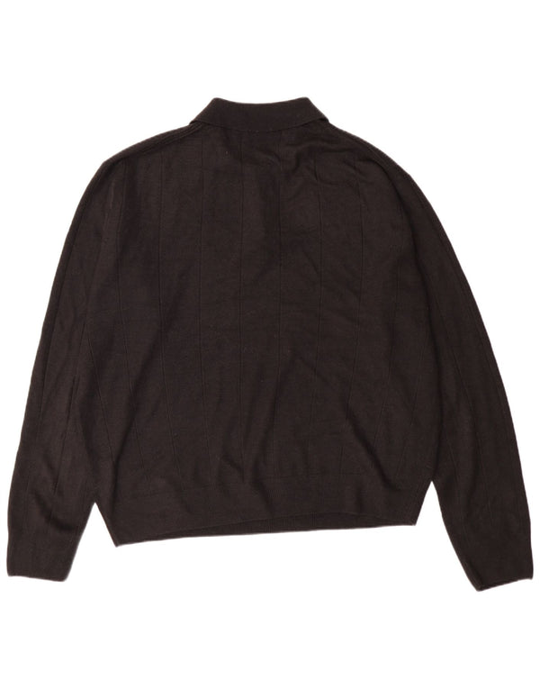 Męski sweter polo Dockers 2XL, czarny akryl