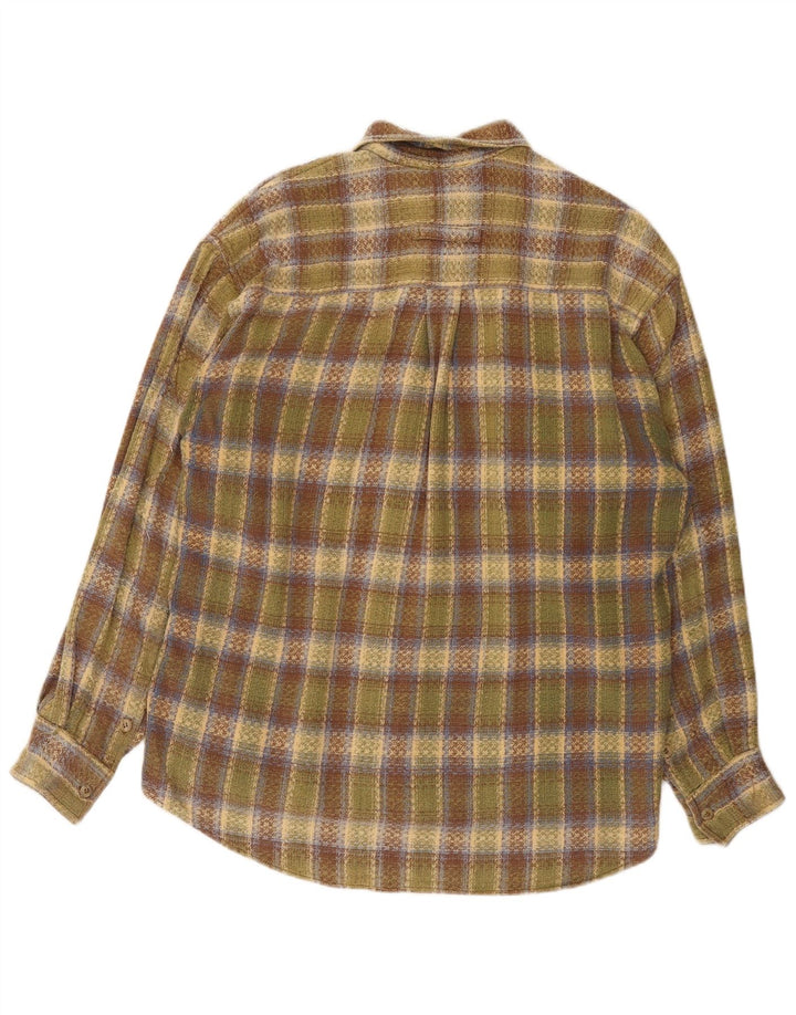 Męska koszula flanelowa Trussardi w dużą zieloną kratkę