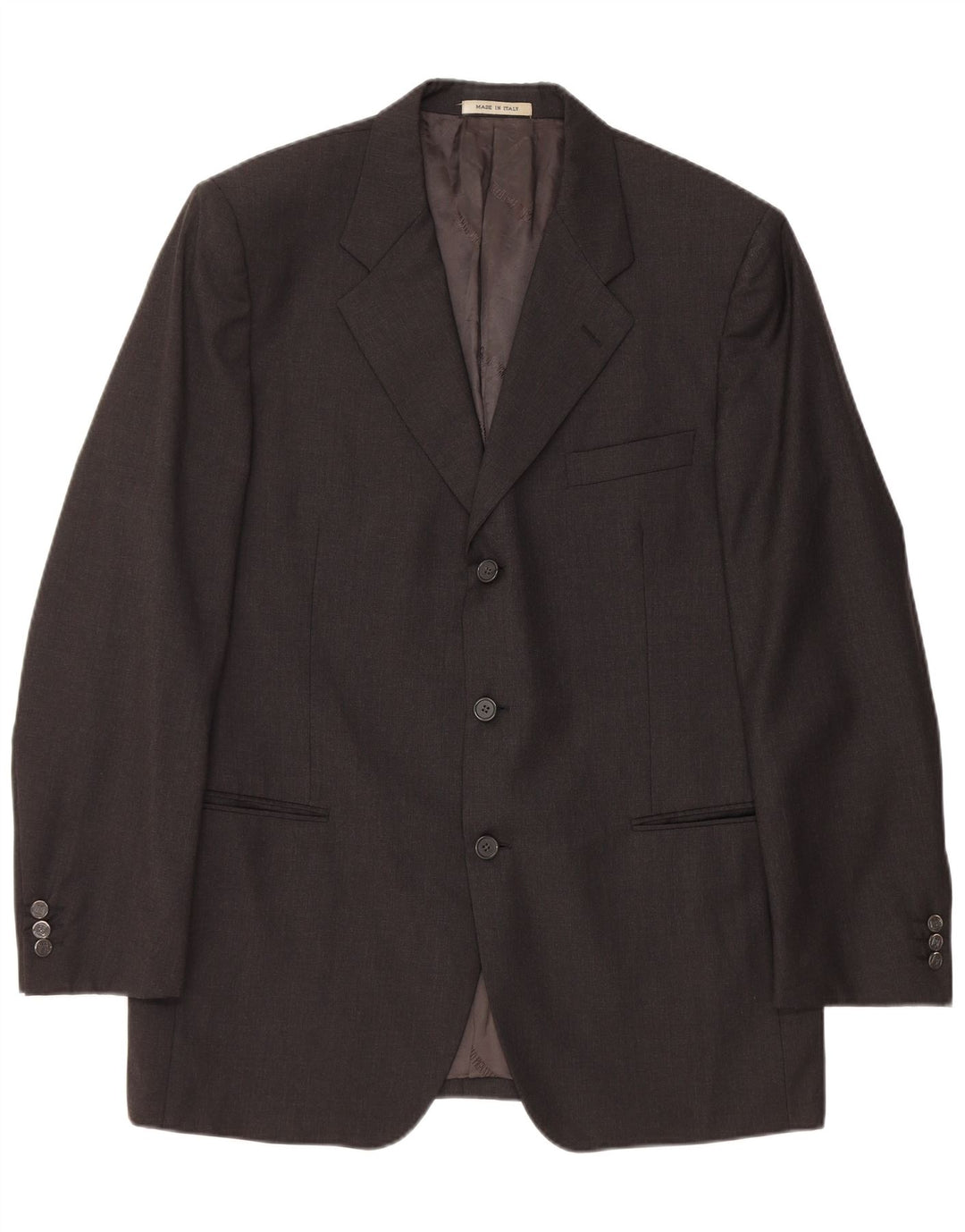 CARLO PIGNATELLI Męska marynarka zapinana na 3 guziki UK 40, duża, czarna wełna