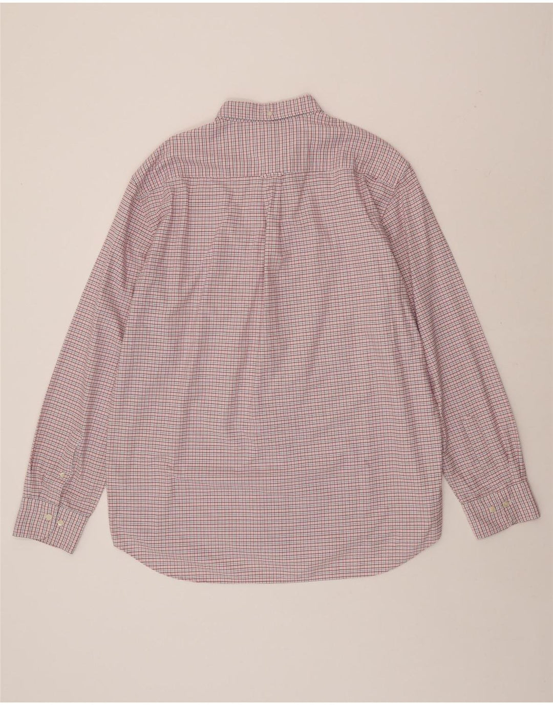 GANT Mens Shirt Size 18 45/46 2XL Pink Check Cotton Vintage Gant and Second-Hand Gant from Messina Hembry 