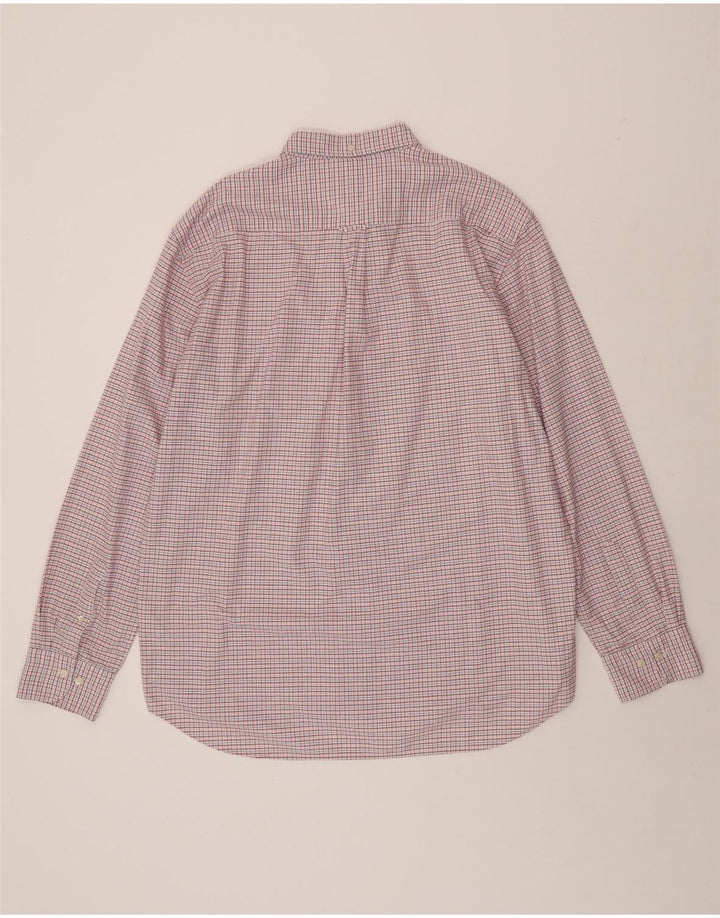 GANT Mens Shirt Size 18 45/46 2XL Pink Check Cotton Vintage Gant and Second-Hand Gant from Messina Hembry 